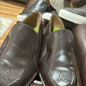 Elegant Dark Brown Leather Loafers